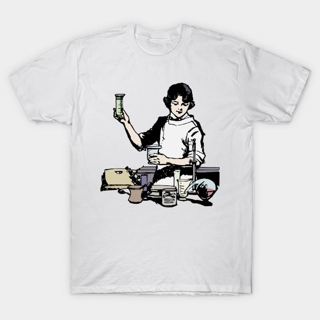 Female Scientist Lady T-Shirt by Stevendan